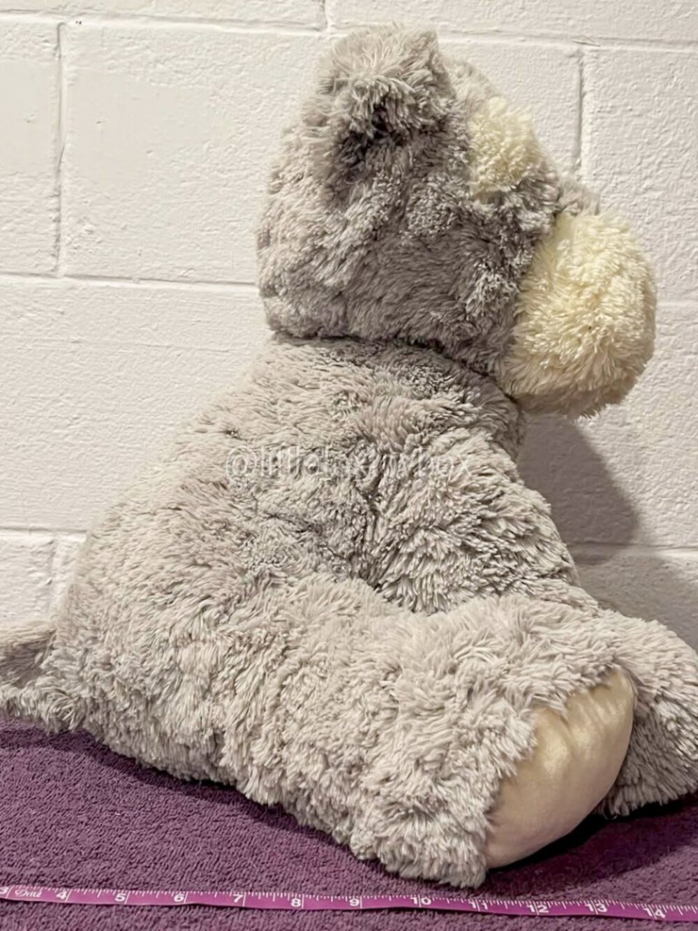 🐶 HugFun Schnauzer Type Dog Plush 16" Gray White 2018 Puppy Stuffed Animal ESSA - Picture 2 of 13